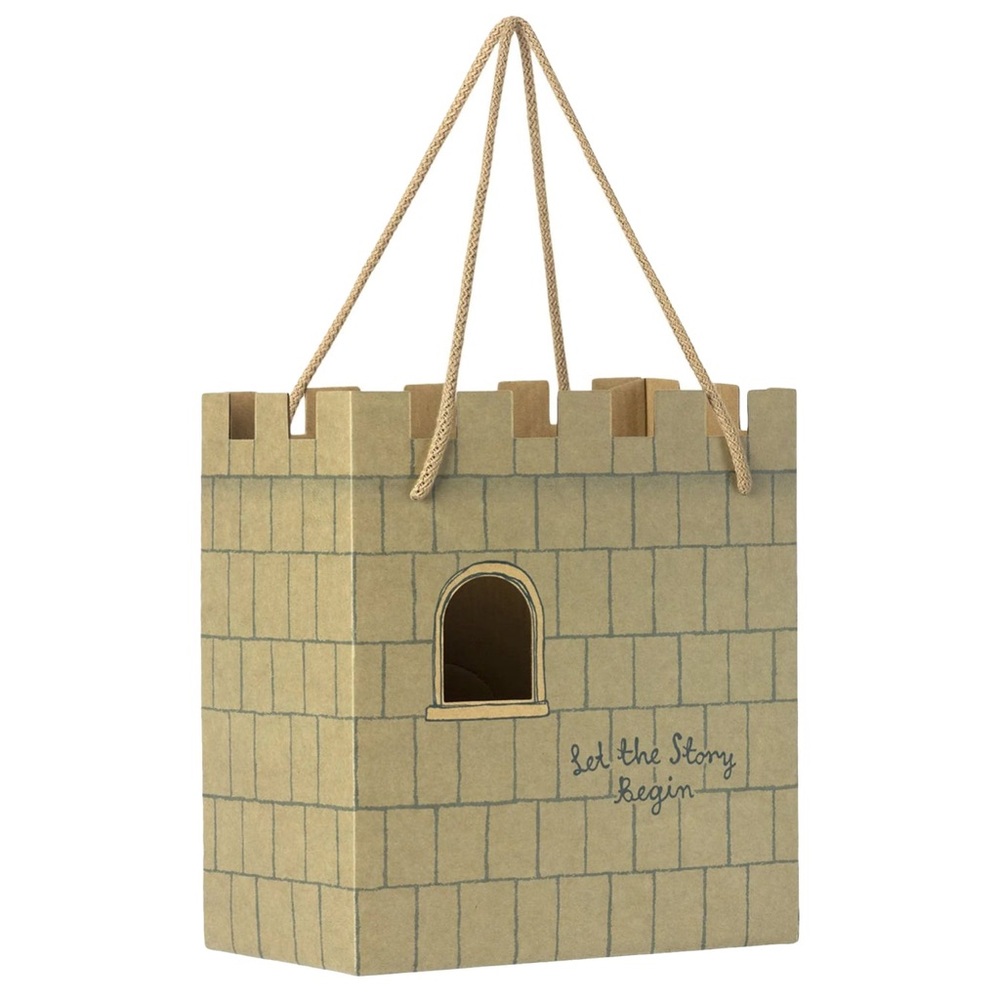 Maileg Castle Cardboard Bag NEW